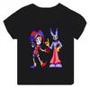 Summer Cotton Children's T-shirt The Amazing Digital Circus Cartoon Pattern - Suitable for Summer Dressing
