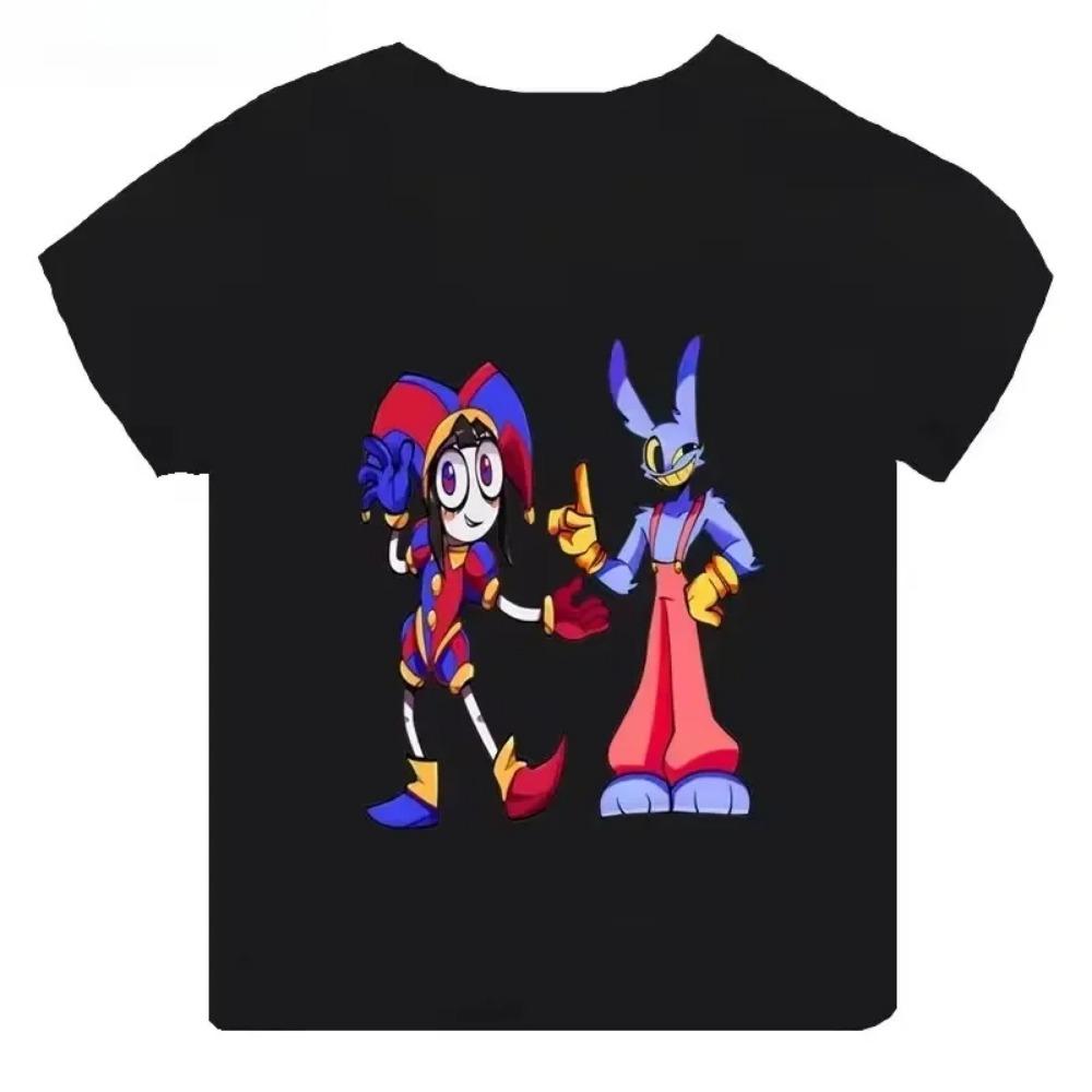Summer Cotton Children's T-shirt The Amazing Digital Circus Cartoon Pattern - Suitable for Summer Dressing