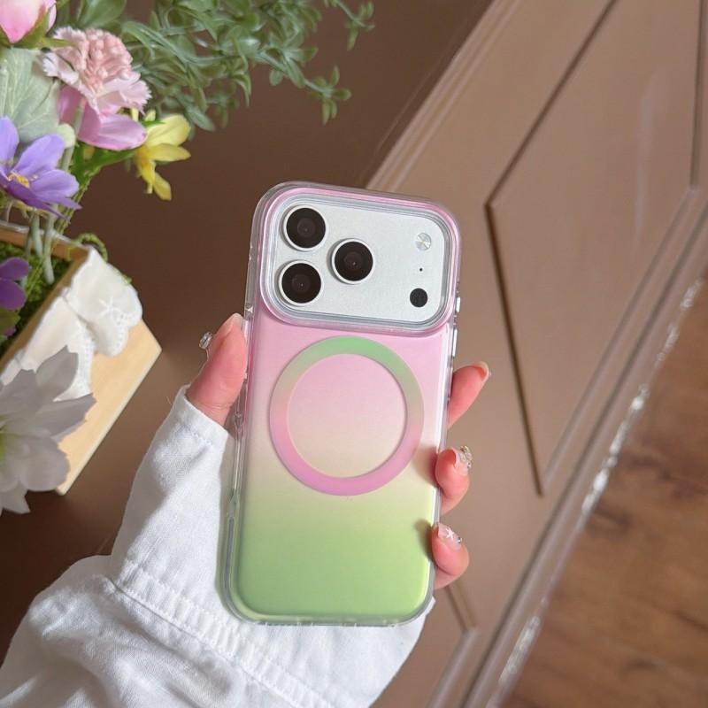 Slim IMD Gradient PC Phone Case IPhone 17 Pro Max With Magnetic Snap-on Design Anti-Scratch Drop Protection