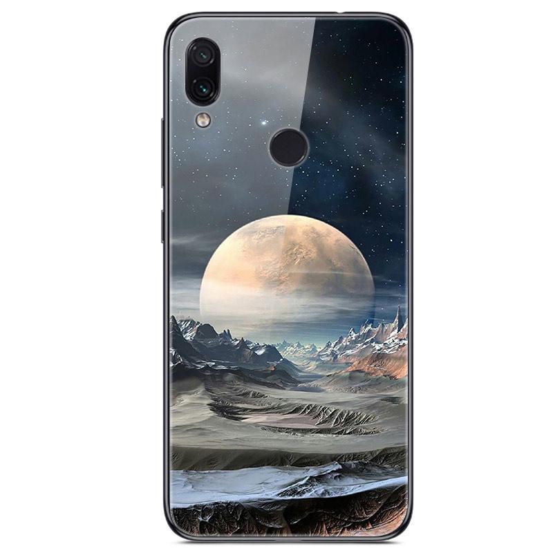 For Xiaomi Redmi Note 7 Case Tempered Glass Hard Back Cover For Xiomi Redmi Note7 Phone Cases Soft Bumper On Redmi 7 7A Redmi7