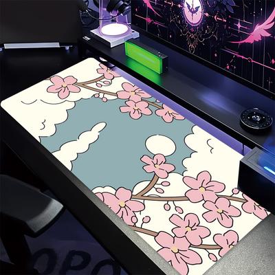 Игровой коврик для мыши PC XXL Sakura Moon, большой офисный ковер для ноутбука, коврик для игрового клавиатуры и компьютерного стола для ПК, ноутбука x