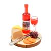 Dollhouses Miniature Food Drinks Set Mini Dollhouses Kitchen Decoration Accessories Miniature Wine and Cheese Food Set