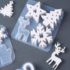 Рождественская серия Подвеска Силиконовая форма DIY Рождественская елка Лось Снежинки Перчатка Литьевые формы Гипс Смола Ювелирные изделия Набор для изготовления