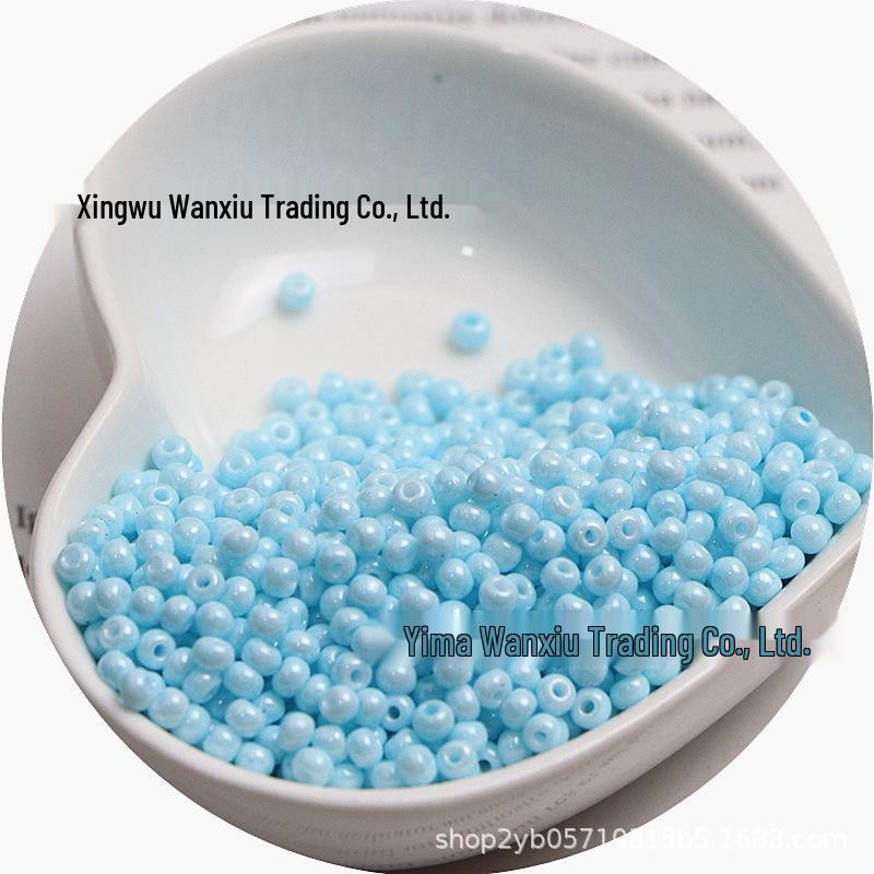 Стеклянные бусины-бисер однотонные 3 мм для изготовления украшений ручной работы и DIY-поделок