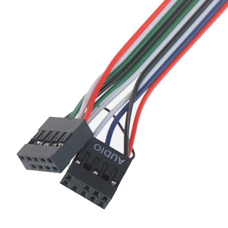 2 USB ПК компьютерный корпус 6.8 см передняя панель USB аудио порт микрофон наушники кабель