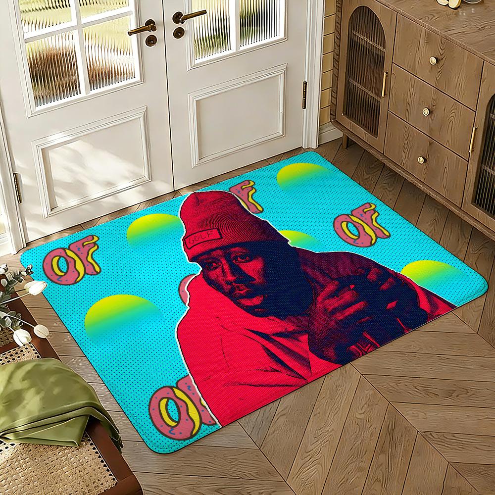 Крулая напольная подстилка от T-tyler Creator, мягкая, утолщенная, впитывающая, нескользящая, для спальни, гостиной, прихожей, декора дома, фланелевые коврики