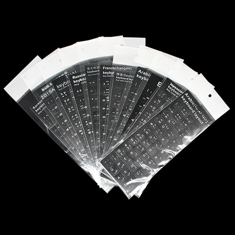 1 шт. черные наклейки на клавиатуру русский язык алфавит для компьютера ПК защита от пыли ноутбук аксессуары своими руками