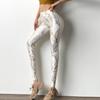 Узкие эластичные позолоченные леггинсы для йоги с высокой талией, женские бесшовные золотые леггинсы для фитнеса, леггинсы с пуш-ап, змеиные персиковые ягодицы, рюшами, с подтяжкой ягодиц