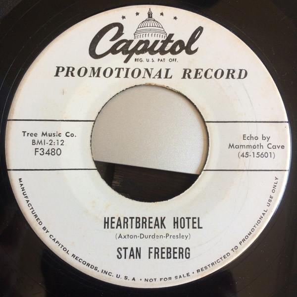 7inch Record STAN FREBERG - Heartbreak Hotel F3480PROMO Capitol Records 1956 US Rock Used