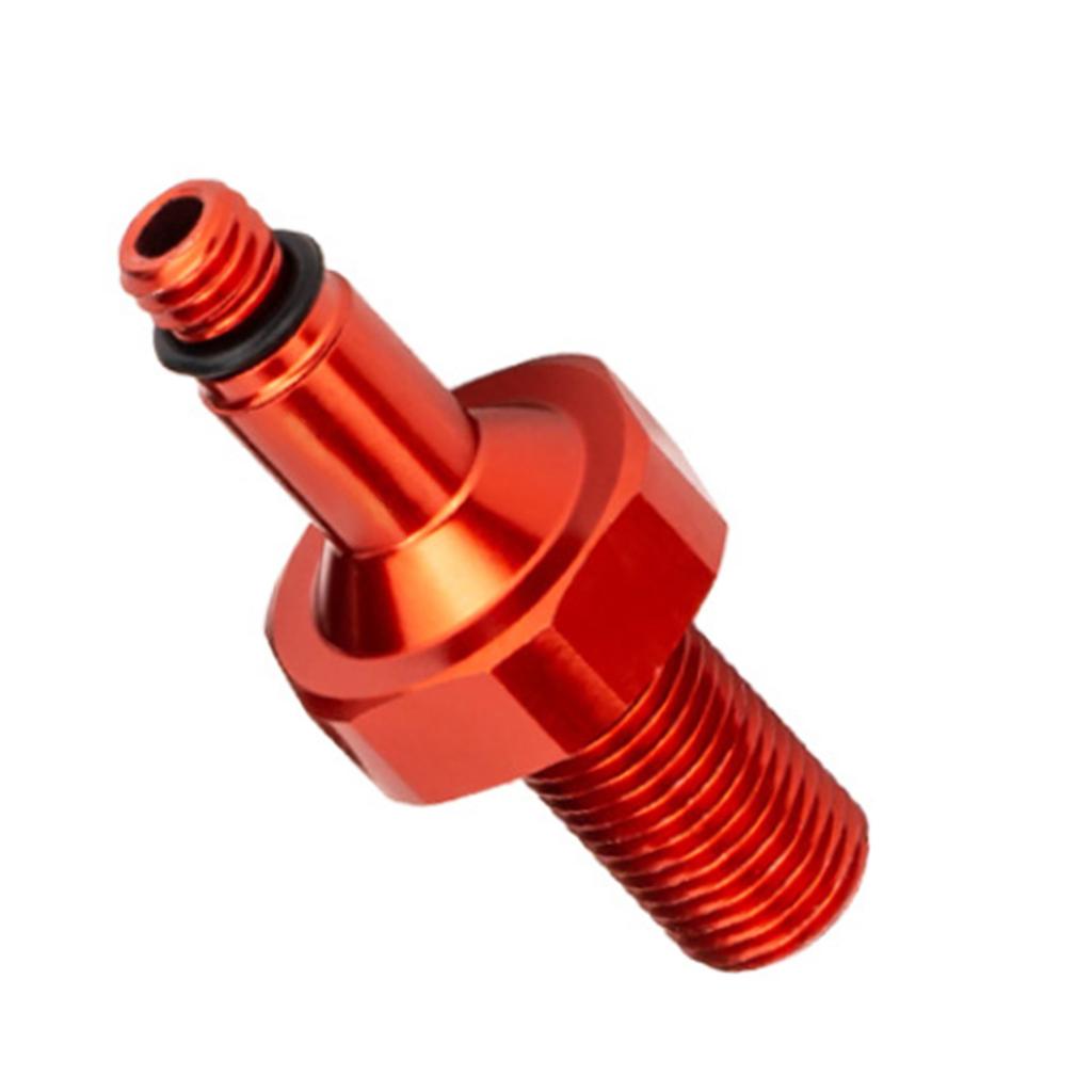 Bike Valve Adapter Conversion Tool Aluminum Alloy Rear Shock Absorber Inflatable Joint Red