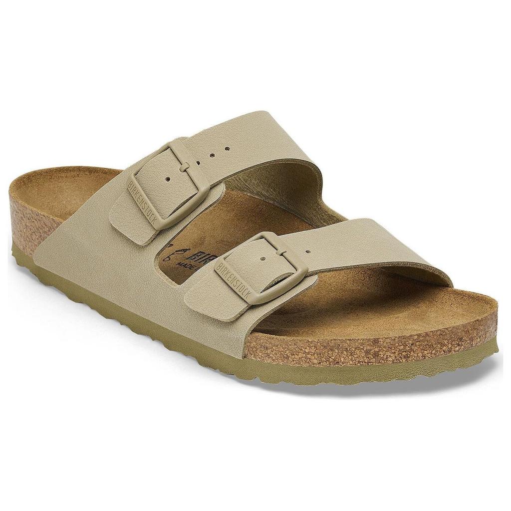 Birkenstock Кожаные Модные Универсальные Шлепанцы Сандалии Унисекс Хаки 1027697