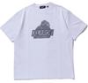 [Extra Large] Casual Rhine Stone Slanted OG Short Sleeve Tee, Men's, White