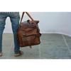 Duffle Men Goat Gym Leather Bag Bag Bag Travel Genuine S Brown Vintage Tote Bag