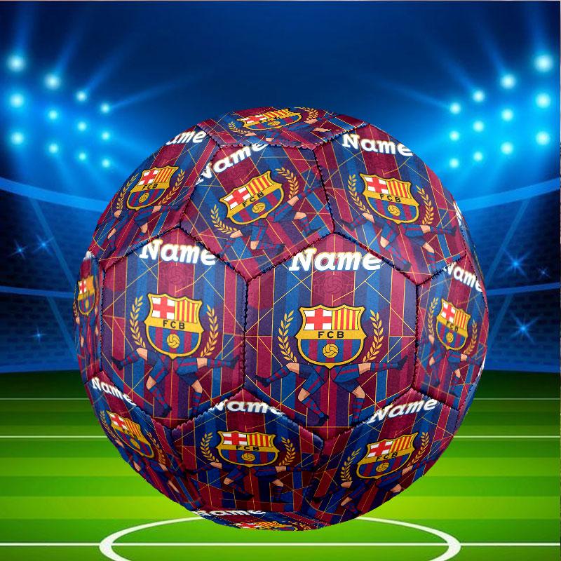 Custom Name Personalized Barcelona FC Soccer Print Size 5 Soccer Ball Training & Match Football, for Team, Kicking, Gift for Football Enthusiasts