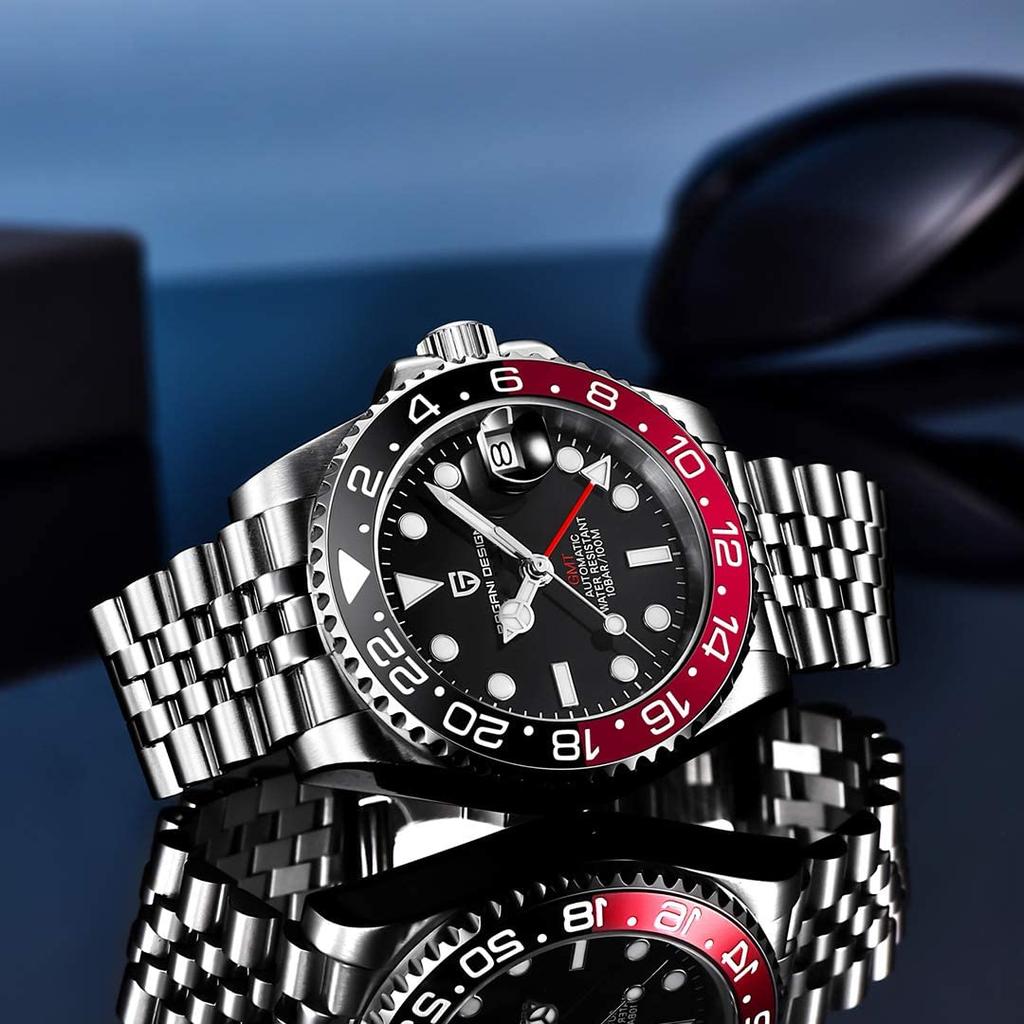 Pagani Design Watch GMT Hand Automatic Winding Made In Japan Movement Divers Mechanical Case Included Waterproof Ceramic Bezel Business Work Dress