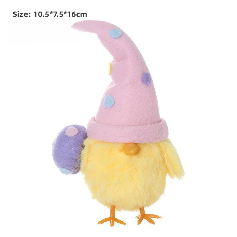 1-5PCS Easter Decor Instagram Cute Egg Chick Doll Ornament Festival Party Gift Home Decoration Seasonal Display