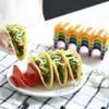 Food Restaurant Sturdy Wave Shaped Plastic Kitchen Tools Tortilla Tray Taco Holder Taco Shell Stand