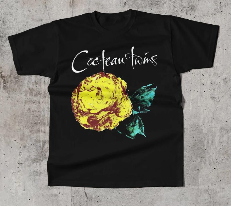 Vtg Cocteau Twins Band T Shirt Black Cotton Men Women Full Size CM230