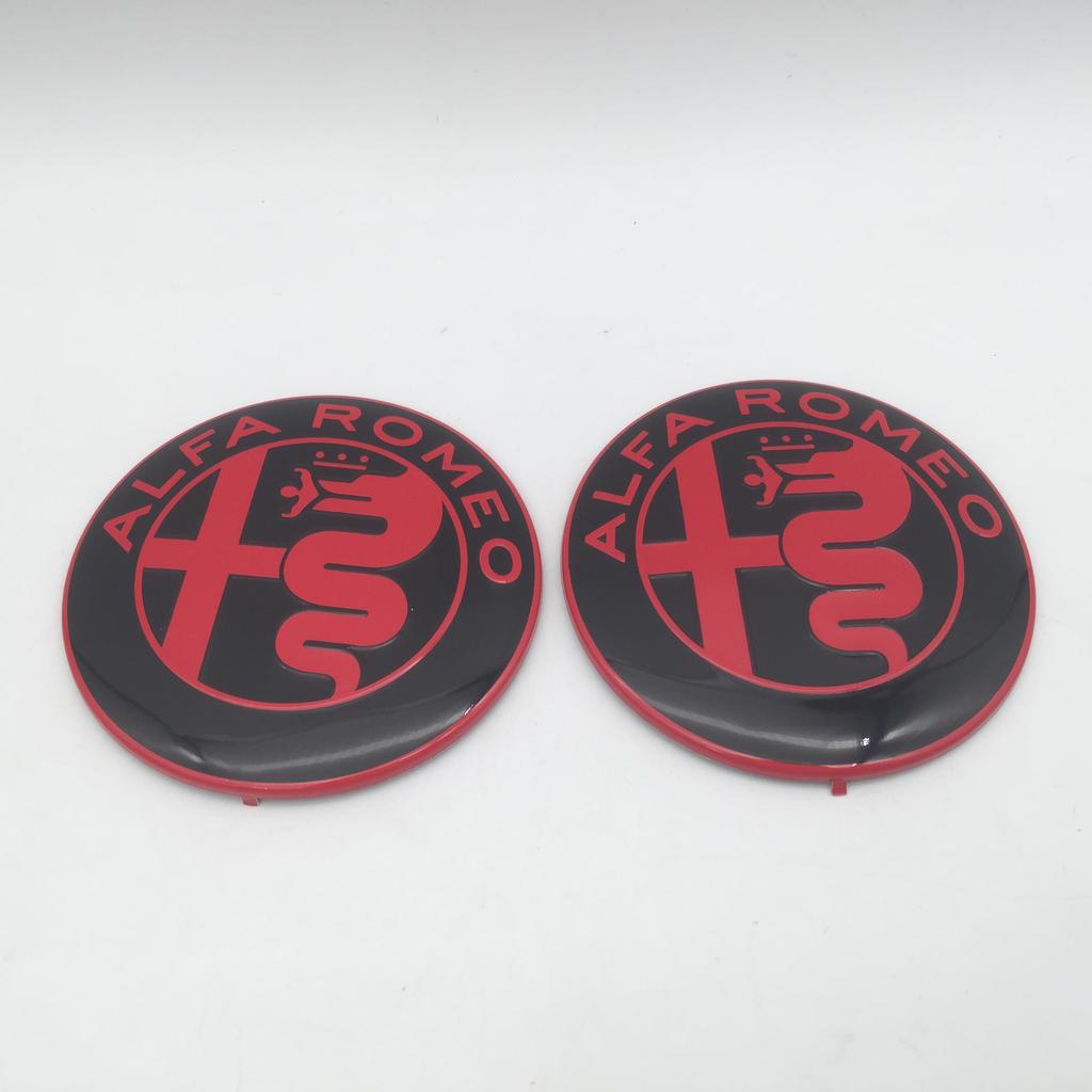WTOM1 10pc 100pc 200pc forAlfa Romeo 74mm Car Front Hood Emblem Bonnet Grille Sticker Rear Trunk Badge Decal Styling auto accessories