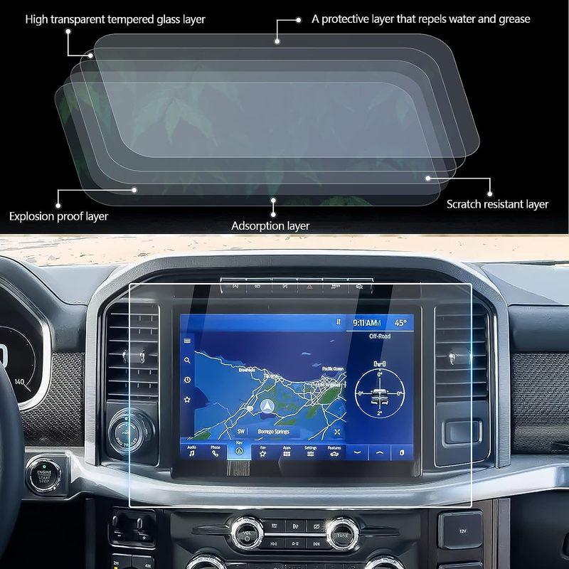 Screen Protector for   Ford F-150 F150 SYNC4 12 inch Navigation Display Tempered Glass HD Clear Touch Screen Protective