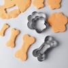 Набор формочек для печенья Yousheng Dog с верхом из ПВХ, формочки для печенья в виде собачьей кости и лапы, симпатичные формочки для печенья в виде животных, форма для лакомства для домашних животных