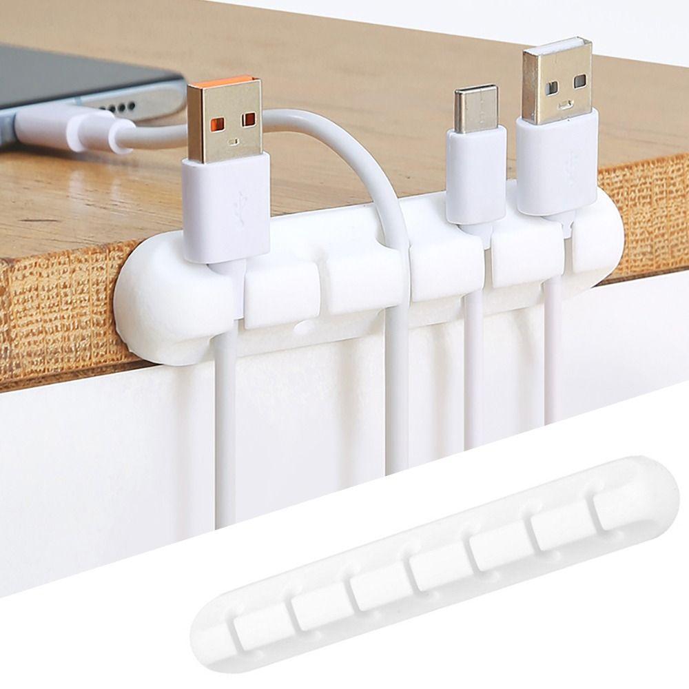 Silicone Cable Organizer Flexible Cable Management Wire Organizer Cable Winder Earphone Cord