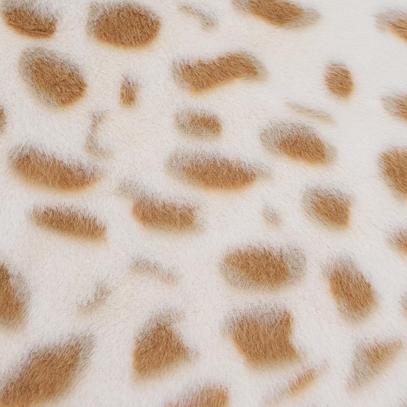 100*160cm Warm Imitation Ferret Fabric Plush Velvet Leopard Pattern Fabric For Diy Sewing Scarf Winter Clothes Material