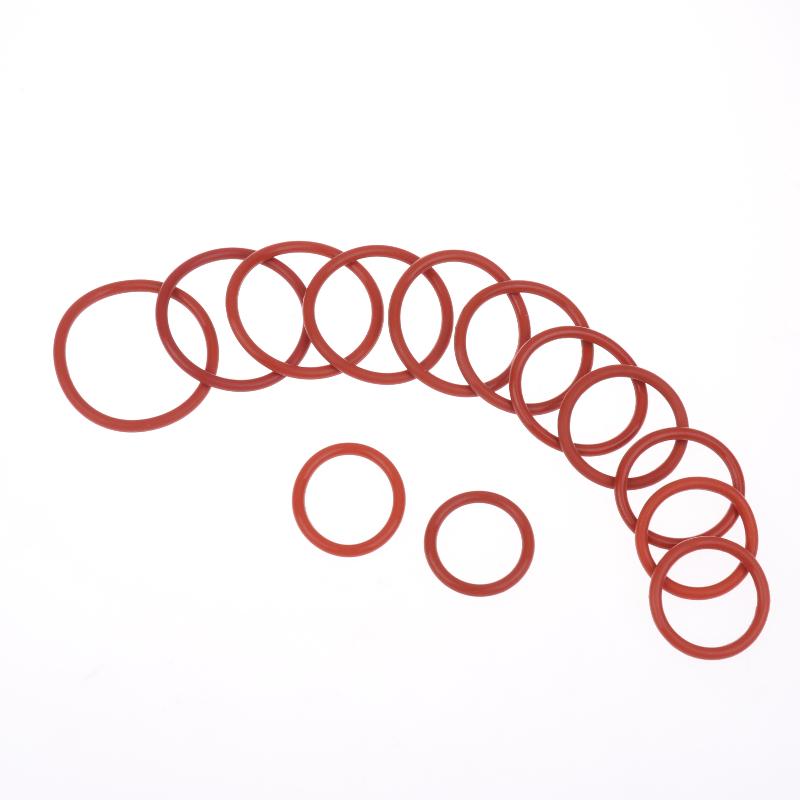 10PCS Silicone O RING For Coffee 43.6*35*4.3 Mm O-Ring VMQ Gasket Seal Thickness 4.3mm ORing Red Rubber