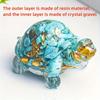 Natural Crystal Crushed Stone Epoxy Turtle Ornaments Bring Good Luck Balance Chakra Strengthen Meditation Fish Tank Decoration