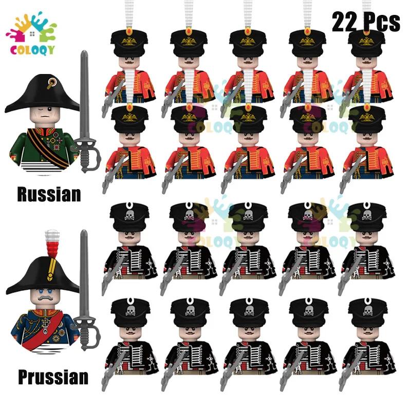 Kids Toys 22Pcs/10Pcs Napoleonic Wars Military Soldier Building Blocks Imperial Navy Figures Toys For Kids Birthday Gifts