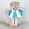 Colorful Laser Cat Collar PVC Cat Anti-scratching Collar Soft Cat Recovery Collar  Behavior Control