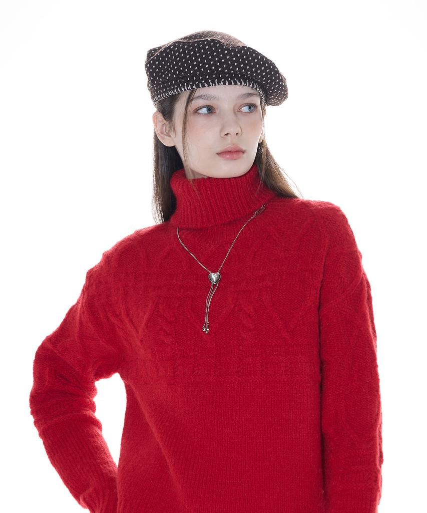 LARTIGENT L14 Turtleneck Knit(Red)
