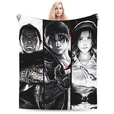KING Tekken 8 Видеоигра Плед Качественный Теплый Мягкий Плед-Покрывало Зимний Детский Домашний Декор Удобное Покрывало на Кровать