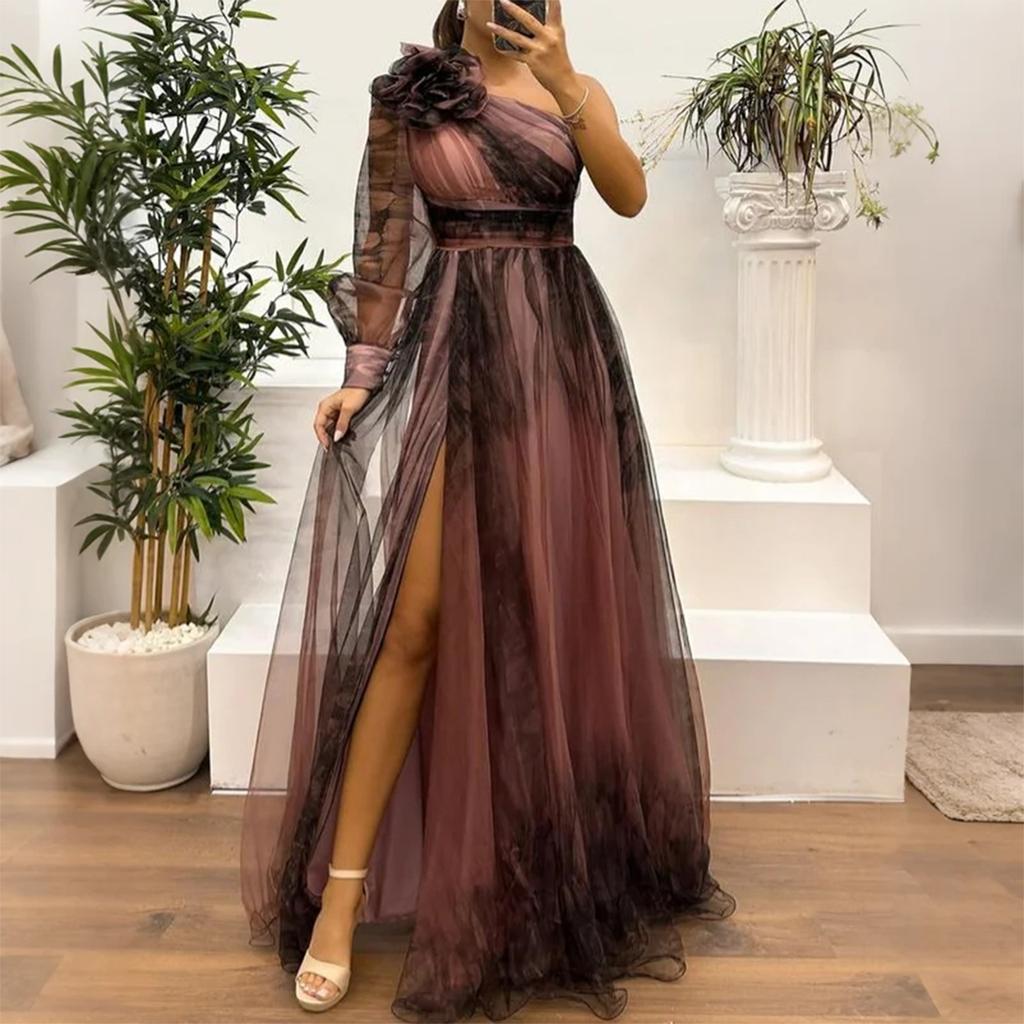 Women's Summer Dress Mesh Printed Suspender Holiday Casual Party Dress