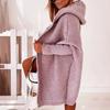 Mid-length All-match Cardigan Women Korean Fashion Loose Batwing Sleeve Sweaters Autumn  Loose Hooded Sweater Women's Jacket