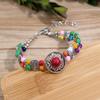 Handmade Yunnan Bracelet Women's Versatile Retro Colored Stone Bracelet Nepalese Characteristic Holiday Accessories