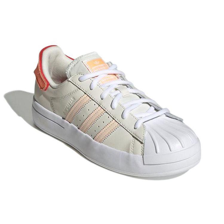 adidas Originals Superstar Ayoon Кожаные Низкие Кроссовки Унисекс Кроссовки Белый Оранжевый GW9588