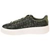 Puma Кроссовки женские Basket Platform Velvet Rope - Olive Night Green 364092-01