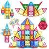 AOMACO Magnetic Building Blocks, Educational Toys, 3D Puzzle, Colorful Transparent Magnetic Tiles, STEM Education, Spatial Recognition, Imagination,