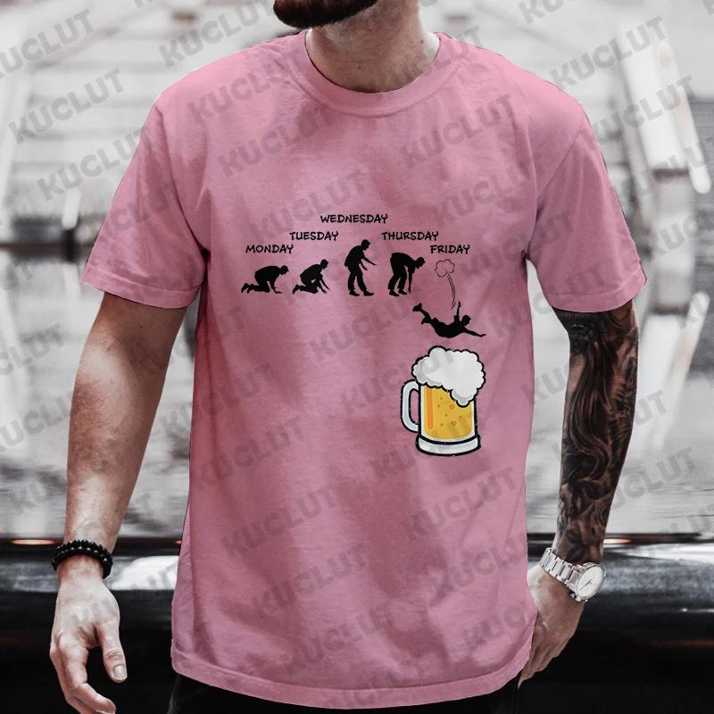 Diving Funny Printing Men Women T Shirts Fashion Casual Top Sleeve Short Sleeve Tshirts Deep Beer Diving Humor Alcohol Tees