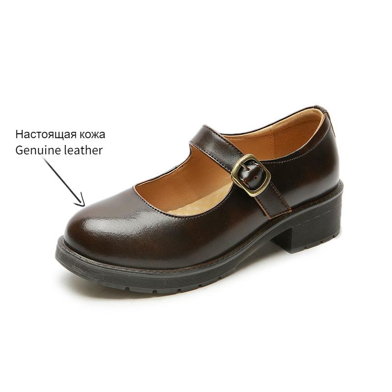 Модные японские туфли Jk Uniform, маленькие кожаные туфли, женские летние мягкие туфли в стиле колледжа 2024 года, новые туфли на плоской подошве с пряжкой и бантом