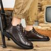 Мужская обувь для работы, классические модные ботинки на плоской подошве, мужская зимняя обувь на шнуровке, мужские кроссовки, новинка 2024 года