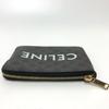 CELINE 10C662CA2 Triomphe  coin purse PVC/Leather Brown/GoldHardware
