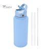 1000ml Stainless Steel Water Bottle with Straw BPA-Free Leak-Proof Insulated 24 Hours Cold 12 Hours Hot Sport Bottle