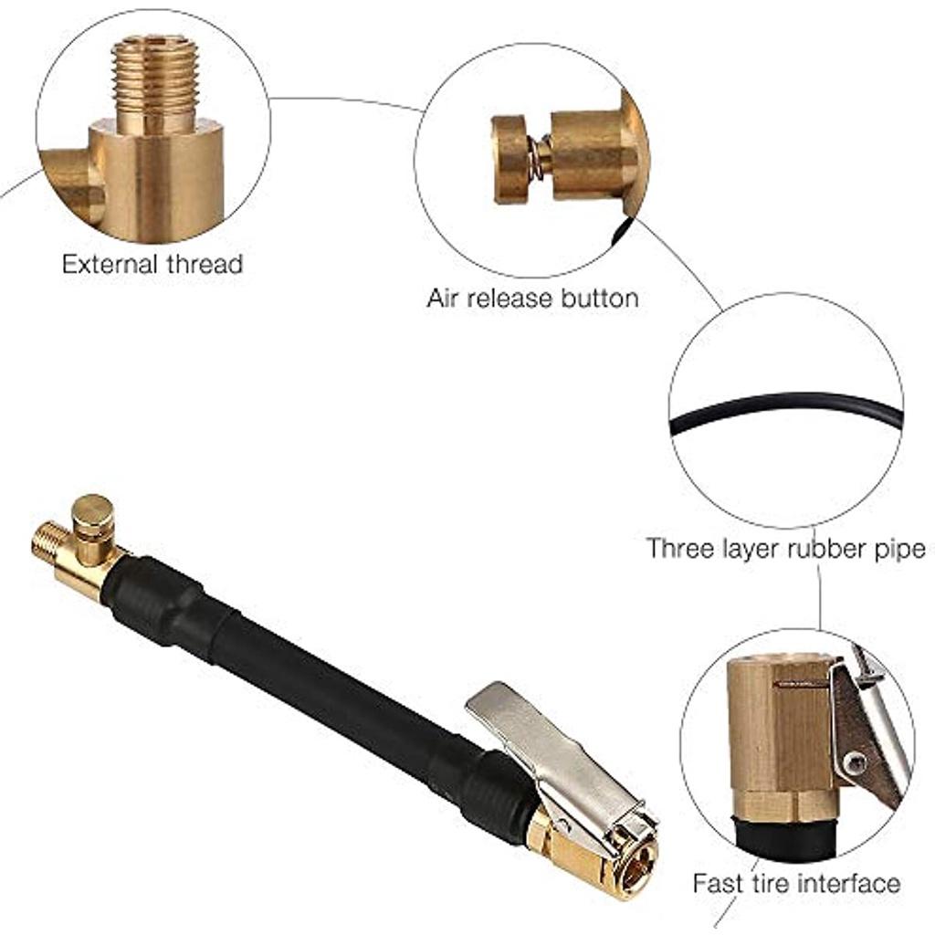 Удлинитель клапана Автомобильный клапан Рычаг Заглушка Воздушный патрон 1 Рычаг Заглушка Накачиватель шин с 2 адаптерами автомобильных клапанов для автомобиля Велосипед Мотоцикл
