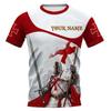 Fashion Retro Knights Templar 3D Print Men's T-shirts Summer Casual Streetwear Couple Tees Short Sleeve Tops Drop Shipping 6XL