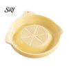 Snack Tray Ceramic Garlic Grater with Natural Glaze Multi-Function Ginger Food Mincer Decorative Kitchen Dishwasher Safe Compact Tool for Puree Paste