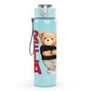 1PC RELA Teddy Bear Letter Graphic 750ml Color Plastic Sports Water Bottle Leakproof Flip Straw Lid Suitable for Sports Office Home Use
