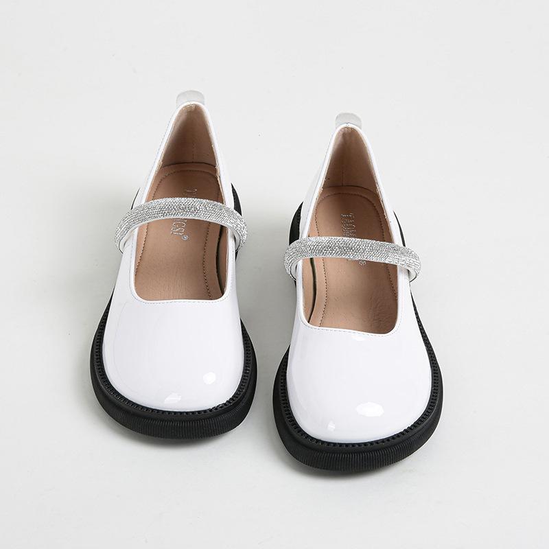 Женская обувь Mary Jane из лакированной кожи, лоферы в стиле ретро на массивном каблуке, женская обувь больших размеров