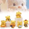Butter 6pics Bear Pvc Model Toy Doll Desktop Decoration Cartoon Gift Collection